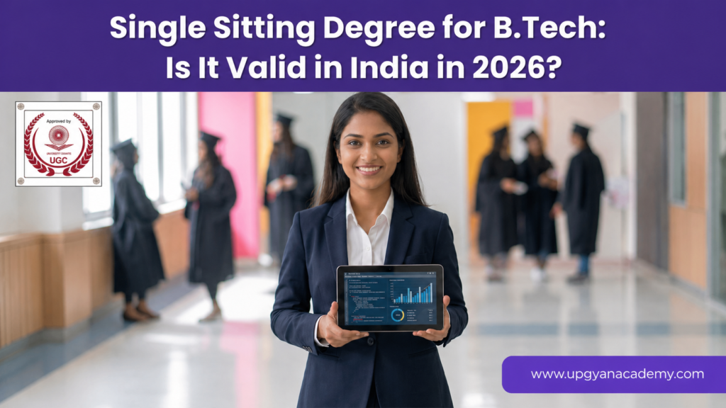 Single Sitting Degree for B.Tech: Is It Valid in India in 2026? 