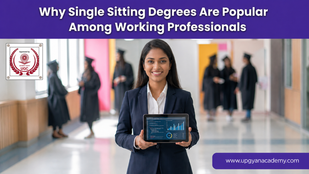 Why Single Sitting Degrees Are Popular Among Working Professionals 